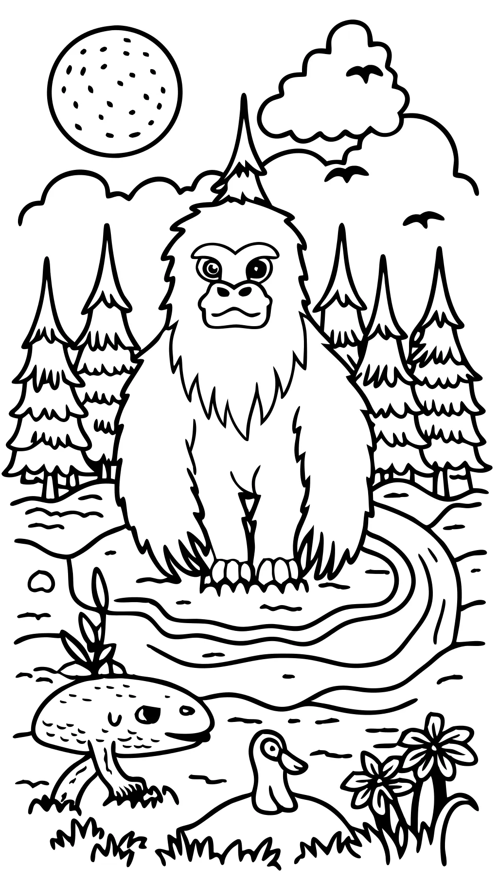 cryptid coloring pages